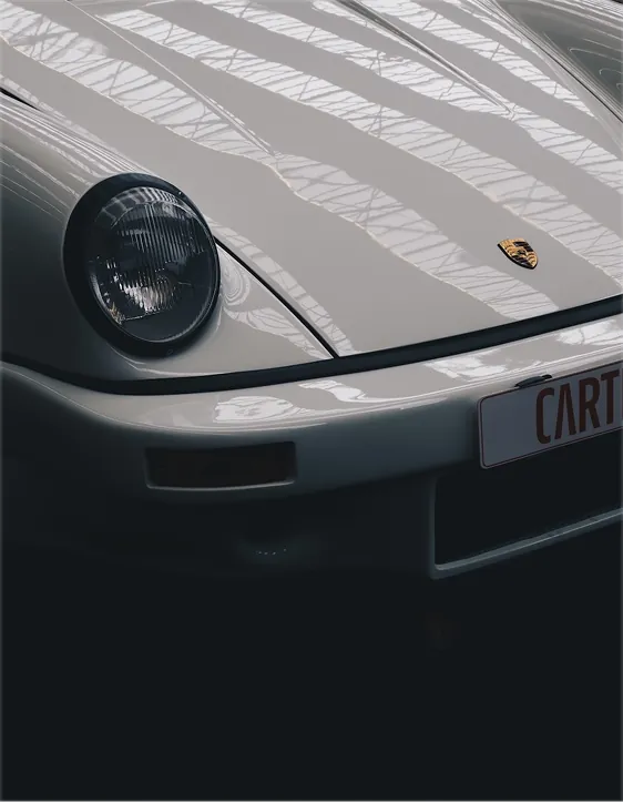 Porsche 911, headlight detail
