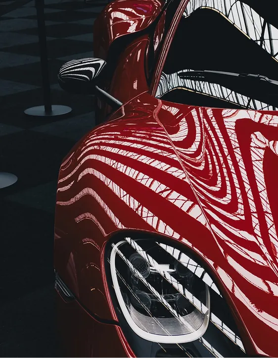 Race car with graphic livery