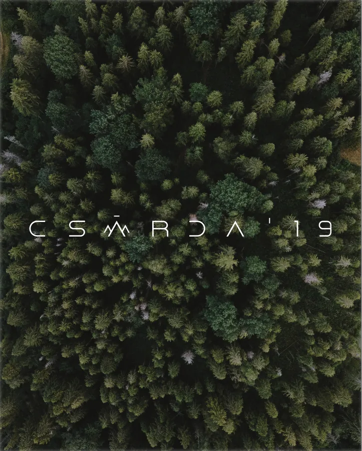 Csárda 19 campaign visual, forest from above