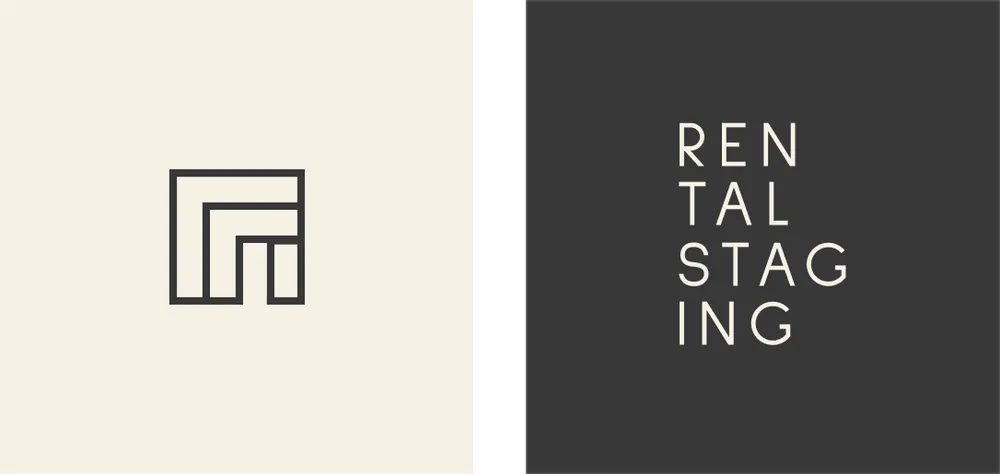 Rental Staging logo and monogram