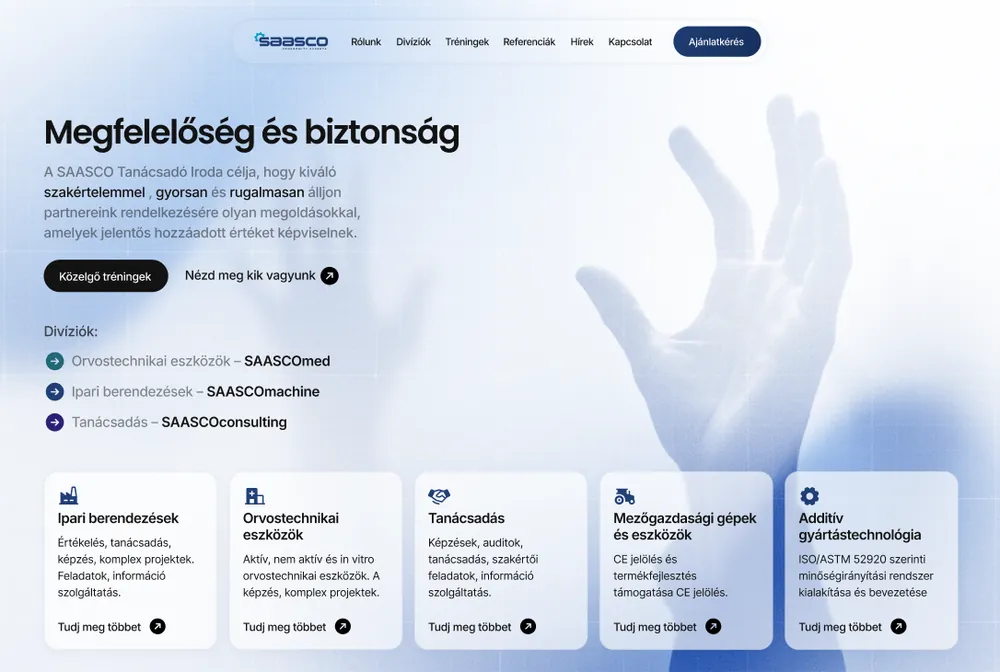 SaaS marketing website design