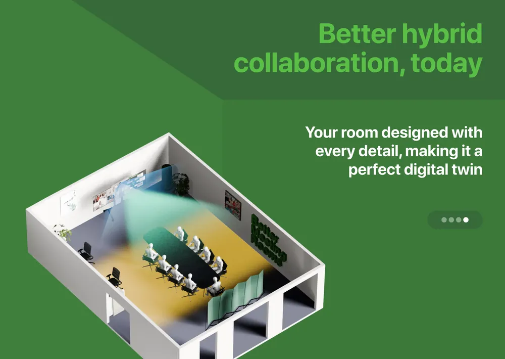Better Meeting Rooms website, section layout